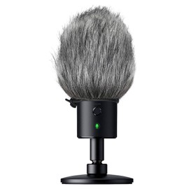 SUNMON Razer Seiren X Furry Windscreen Muff, Mic Pop Filter/Shield Wind Cover fits Razer Seiren X USB Condenser Streaming Microphone