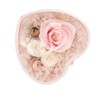 Heart Shaped Jewelry Box Wedding Preserved Flower Necklace Ring Storage