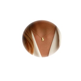 Collner 14K Gold Heart Pendant Necklace for Women Dainty Star Necklace Tiny Evil Eye Choker Necklace Boho Crescent Moon Necklace Minimalist Jewelry, Brass, No Gemstone