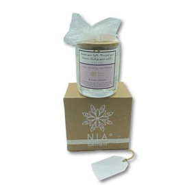 Vela Aromaterapia ROSAS VAINILLA. Llena tu ambiente con la VIBRACIÓN DEL AMOR. Vela de cera de Soya ELABORADA CON ACEITES ESENCIALES | Incluye 1 Vela 1 cuarzo y 1 instructivo para intencionar tu vela.