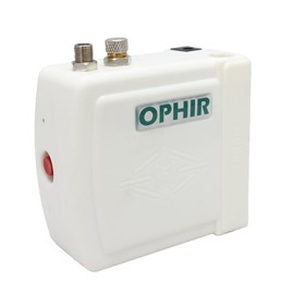 OPHIR Portable Mini Airbrush Air Compressor Kit Dual Action Airbrush Set with Cleaning Brush Adjustable Spray Gun for Hobby Model Crafts (White)