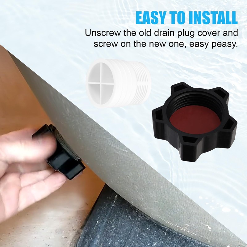 Filter Drain Cap and Gasket for Hayward Pro Series SX180LA