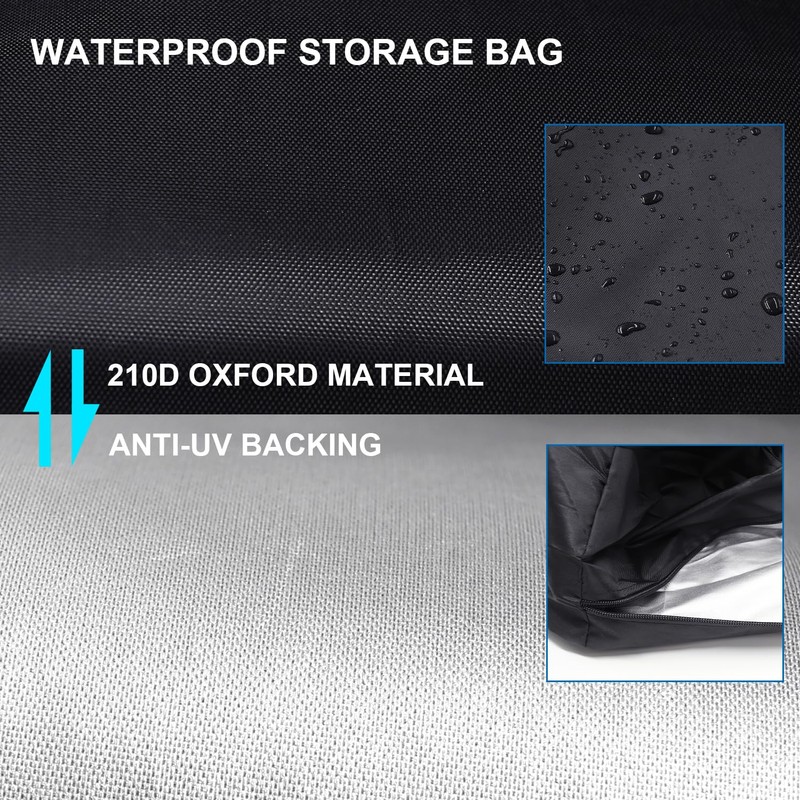 Yomisee Cushion Bag, Garden Cushion Protective Cover, Waterproof, UV-Resistant Padding,