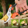 Garden Shears, Sharp Japanese SK5 Steel Blade Effortlessly Prunes 1/4"