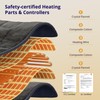 Heating Pad, Weighted Heating Pad with Massaging Vibrations, 6 Heat