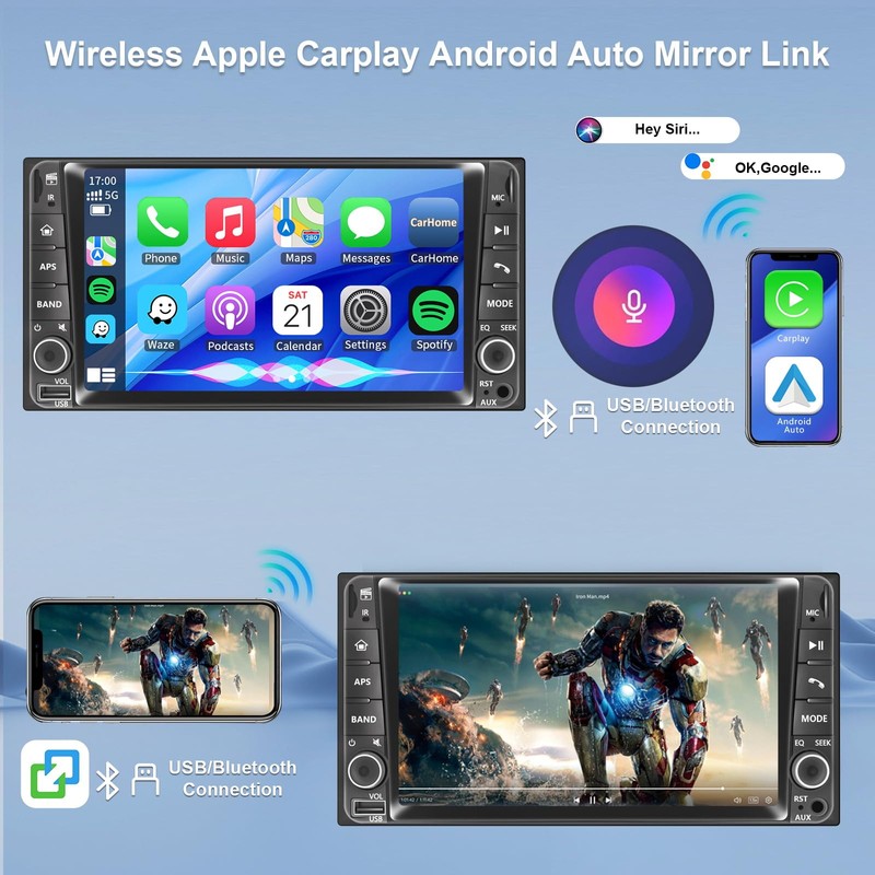Plug&Play Car Radio for Toyota 4Runner 2003-2009,for Tundra 2003-2006, for