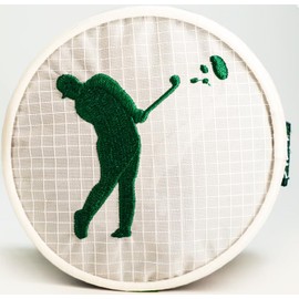 @DIVOTBAGS Convenient Pouch to Hold Sand and Seed Mix for Fixing Divots While Golfing | Bag Easily Attaches to Golf Bag or Push Cart | Allows Golfers to Carry Divot Mix While Walking (White)