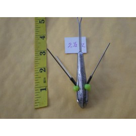 HOME MADE 12 PCS. SPUTNIK STYLE SINKER, SURF WEIGHT, MUD WEIGHT, CLAW SINKER 2-1/2 OZ.