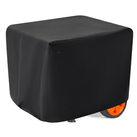 Waterproof Generator Covers for Outside, Heavy Duty Thicken 900D Polyester Fabric Portable Generator Covers Universal Fits for Most Generators 5000-10000 Watt, Black (32"L x 24"W x 24"H)