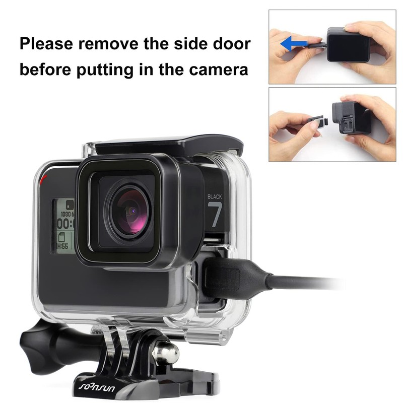 SOONSUN Side Open Skeleton Protective Housing Case for GoPro Hero