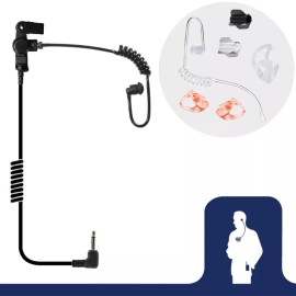 Two-Way Radio Accessory Radio Earpiece, 2.5mm Fox Listen Only EP1069SC, Fits Shoulder Speaker Microphone