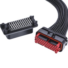 ZORKNOPT 35 Pin ECU Connector Plug Kit, Female ECU Connector Wiring Harness + ECU Male Connector Socket for Automotive RV Truck Computer