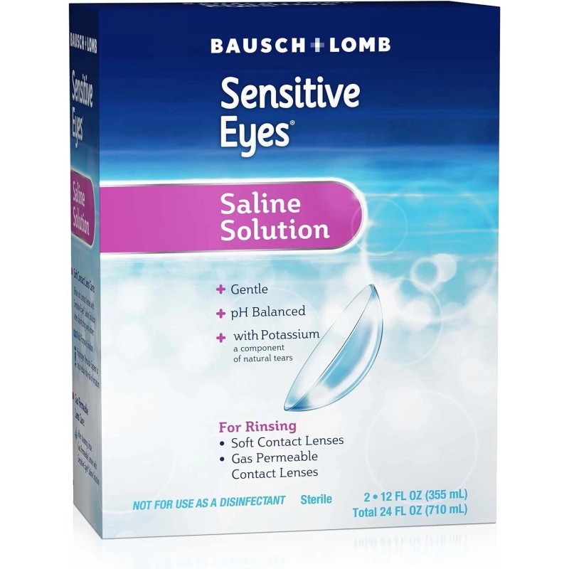 Bausch & Lomb Sensitive Eyes Contact Lens Solution, 12 Fl