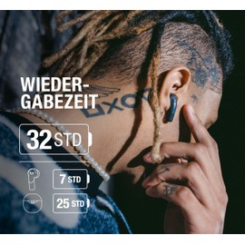 Fresh 'n Rebel Twins Blaze Bluetooth Kopfhörer In Ear mit Wind Noise Cancelling, In-Ear Kopfhörer Kabellos, Mit ENC microfon, Bluetooth 5.3, IPX4 spritzwasserfest, 32 std. Spielzeit (Lila)