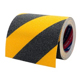 GSDGV Heavy Duty Yellow and Black Anti-Slip Tape, Strong Grip Abrasive Tape, 15cm x 10m Anti-Slip Safety Tape, High Traction Tape for Floor Steps Deck Indoor Outdoor(COLOR:Yellow and Black)