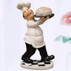 WINOMO Chef Figures Decorative Kitchen Chef Figure Chef with Pasta