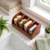 Yiyiring Natural Wooden Multi-bar Soap Holder 7.5 x 3.2 x