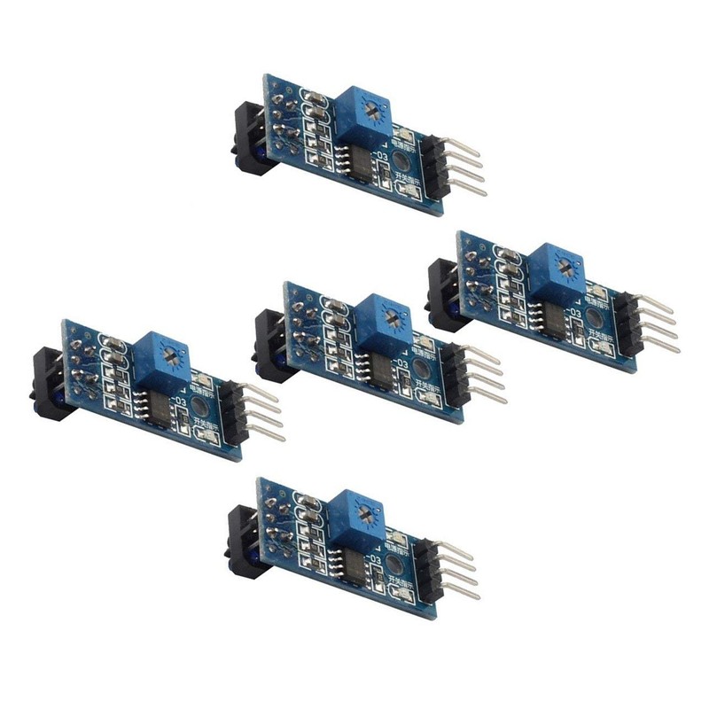 ZkeeShop 10 Pcs TCRT5000 Infrared Reflective Photoelectric Switch IR Barrier