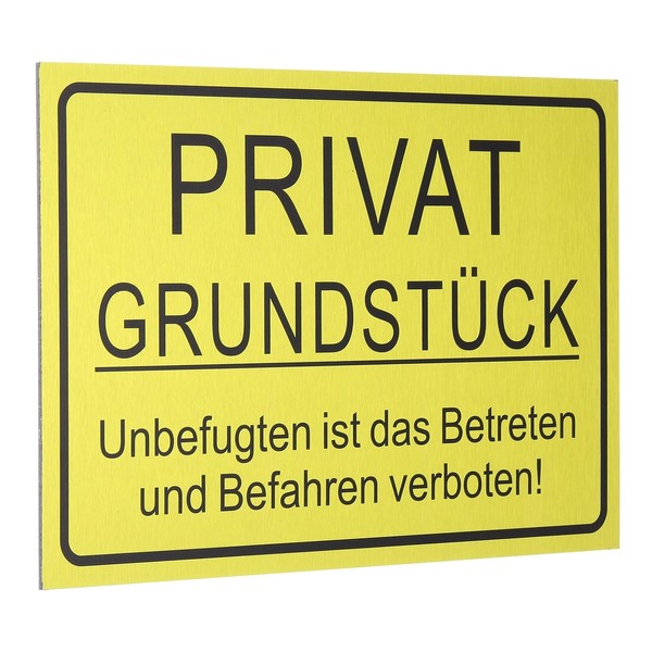 QUARKZMAN Privatgrundstück Signs 30 x 20 cm Betreten Verboten Sign
