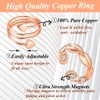 Cigmag 4PCS Copper Rings for Women Magnetic Rings Strong Magnets