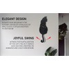 Trend Tick Black Cat Swinging Wall Clock, Cat Clock, Cat