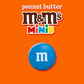 M&M'S Minis Peanut Butter Candy, Family Size, 15 Oz Bulk Resealable Bag