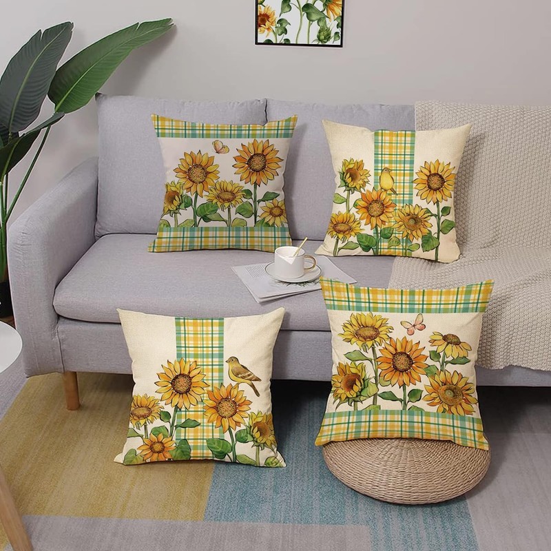 BAOKU Cushion Covers 45x45 cm Pillow Covers Spring Decorative Home
