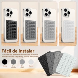 NUHEXRY Regalo para Mujer y Hombre,Organizador de Escritorio,4Pcs Ventosas para Celular, Soporte Teléfono con Ventosa,Anteojos,Relojes,Cartera,Accesorios,Apto para la Oficina (Color Madera)