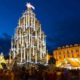 BlueFire Meteor Shower Lights, 540 LED 10-Tube 19.7" Waterproof Falling Rain Christmas Lights, Outdoor Icicle String Lights for Tree, Yard, Patio, Roof, Porch, Holiday Party Decoration (Warm White)