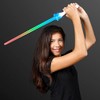 Light Up Star Power Rainbow Saber Sword with Color Changing