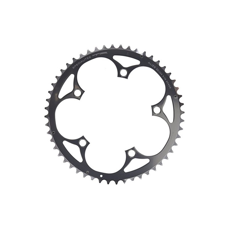 Specialites TA Unisex's Alize 130 PCD, 9/10 Speed Chainring, Silver,