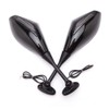Motorcycle LED Turn Signal Rearview Mirrors Compatible with 2011 2013
