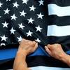 Anley Rip-Proof Double Sided 3-Ply Thin Blue Line US National