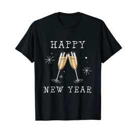 New Year's Eve Prosecco Toast Happy New Year (D010-0646A) T-Shirt
