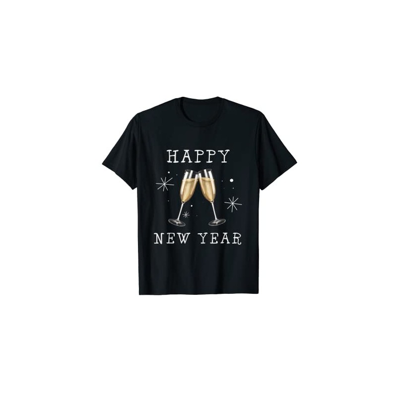New Year's Eve Prosecco Toast Happy New Year (D010-0646A) T-Shirt
