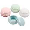 OHPHCALL 4pcs Ceramic Jars Chic Flower Pattern for Lip Cream