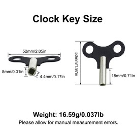 SEIWEI Set of 2 watch winding keys, professional clock spring entanglement, wall clock key for watch repair for watchmakers