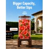 Drink Dispensers for Parties, Glass Beverage Dispenser with Stand