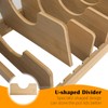SUGOOE Bamboo Pot and Pan Organizer, Pot Lid Organizer Pot