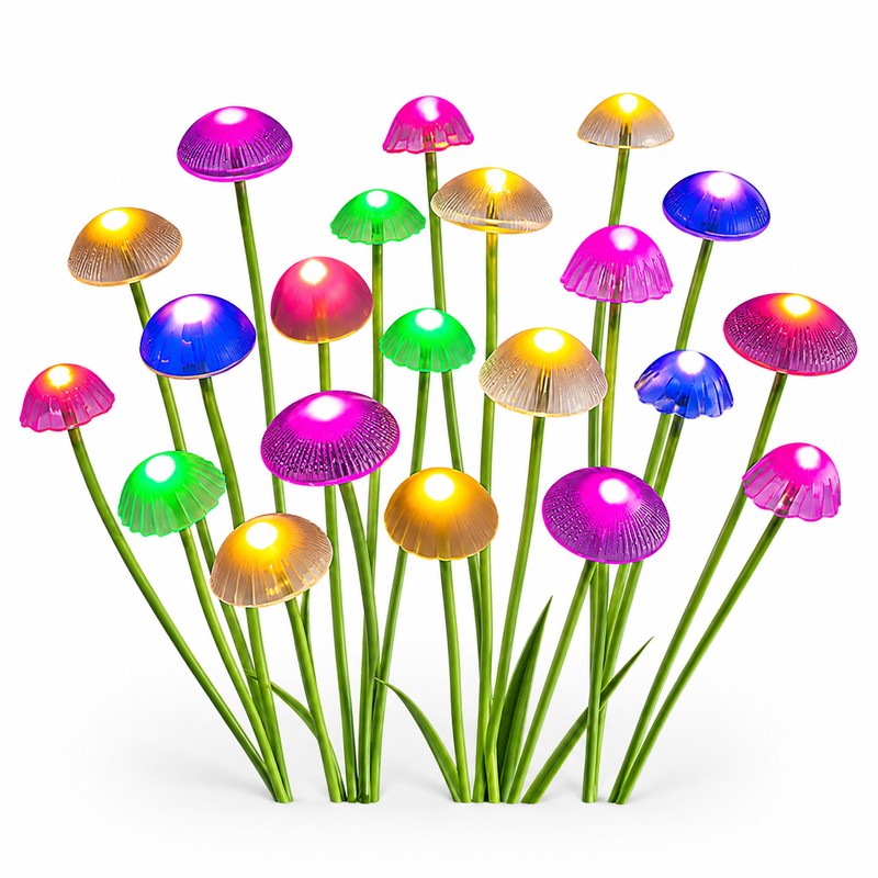 Solar Mushroom Garden Lights for Outdoor Decor – Dual Mode