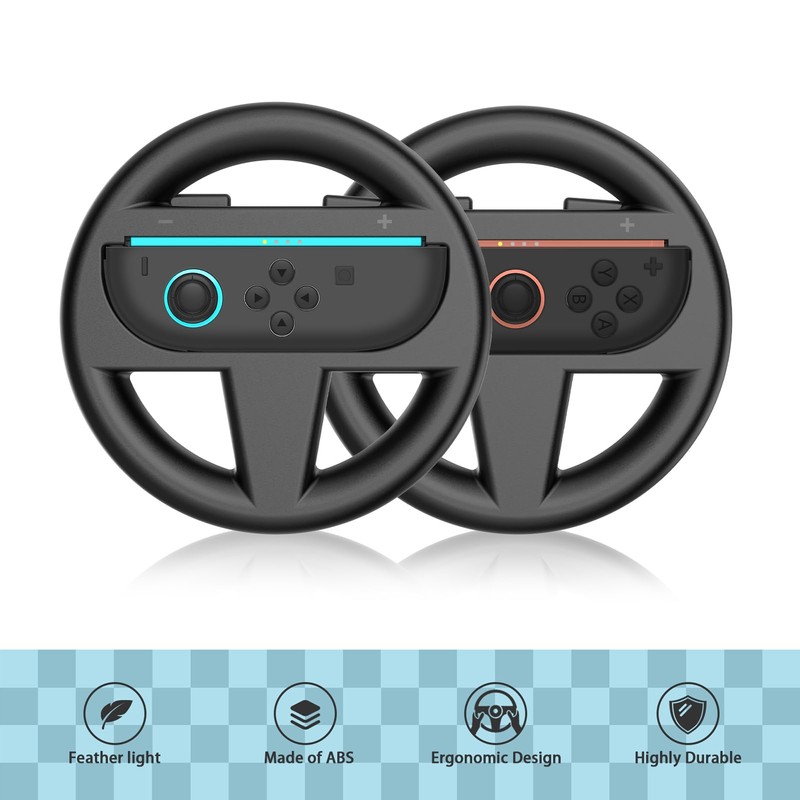 FrostVerve Lenkräder Kompatibel mit Switch 2 Konsole JoyCons, Rennräder für