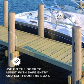 Manufacturers' Select ITC Weather Resistant Molded RV Grab Handle, Entry Step Support Grab Bar for RV, Boats, and Trailers (Bright White - 3 Pack) (X002E3Z60L)