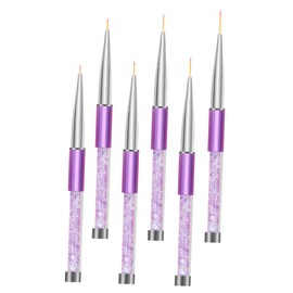 PACKOVE 6pcs Nail Art Liner Pens Design Drawing Tools for Nail Art Manicure Home Salon Use Smooth Application