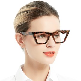 OCCI CHIARI Oversized Womens Reading Glasses(3.0 Brown) Retro Cat Eye Readers(1.0 1.25 1.5 1.75 2.0 2.25 2.5 2.75 3.0 3.5 4.0 5.0 6.0)