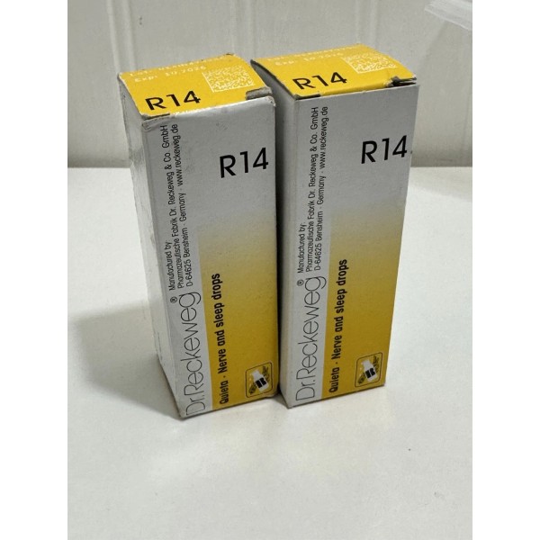 Dr Reckeweg 2 X Reckeweg Germany R14 Sleep Nerve Drops