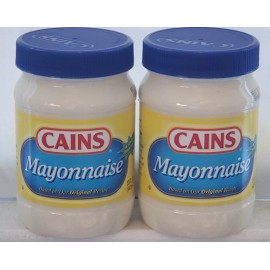 CAINS 2 Jars CAINS Mayonnaise Mayo 15 oz New England Boston Food Condiment Caines Kane