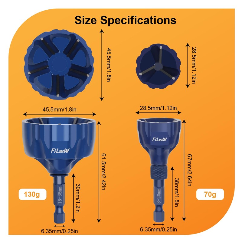 FiLwW Deburring External Chamfer Tool Set