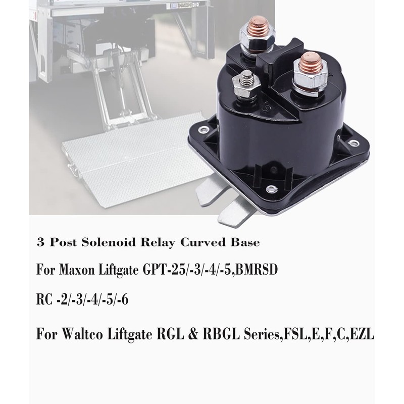 3 Post Solenoid Relay Curved Base 75098822 75089831 80001065 Compatible