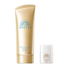Anessa Perfect UV Skin Care Gel NA Trial Set b, 3.2 oz (90 g) + 6 mL
