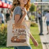 Autumn Pumpkin and Coffee Tote Bag, Pumpkin Spice and Everything
